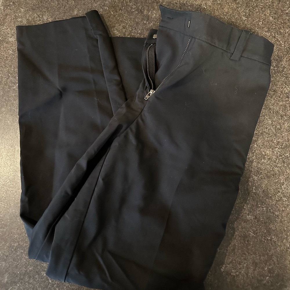 ankle length black dress pants